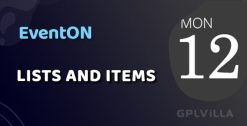 Download EventOn Lists and Items WordPress Plugin GPL