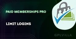 Paid Memberships Pro – Limit Logins