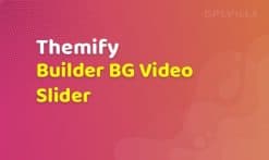 Themify Builder BG Video Slider Addon