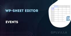 Download WP Sheet Editor - Events Pro