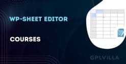 Download WP Sheet Editor – Courses